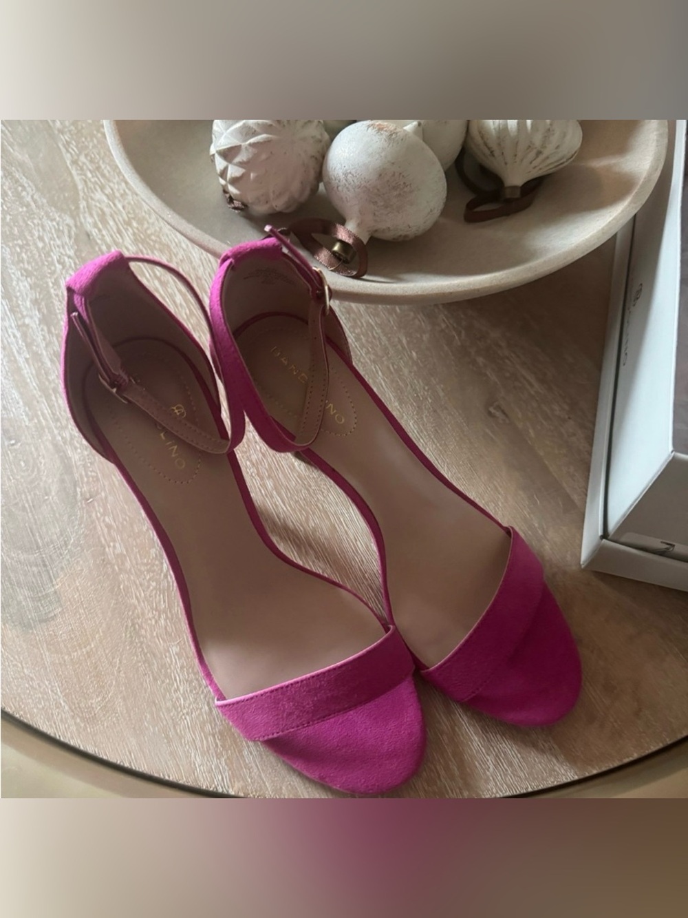 Bandolino Pink Ankle Strap Heels NWT
